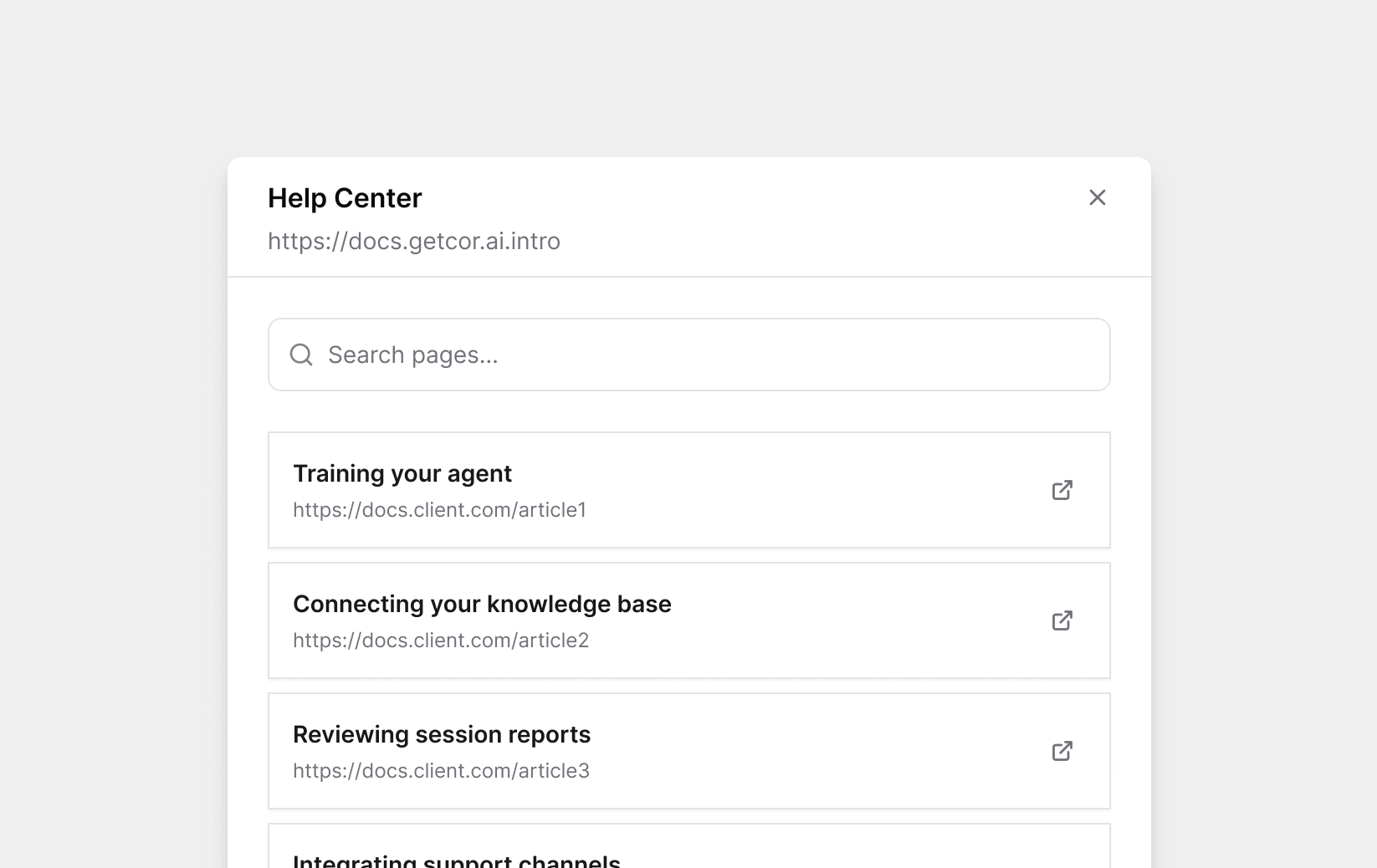 Connecting your knowledge base